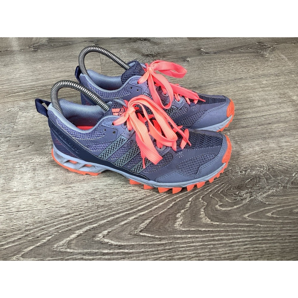 Adidas Kanadia TR 5 Women Trail Running Shoes Grey Coral G97047 Size 7 Sneakers
